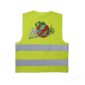 Reflective Vest Knitting Polyester Fabric Kids Reflective Safety Vest Children High Visibility Security DHL Freeshipping